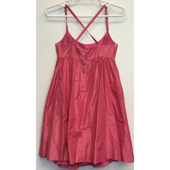 J. CREW Taffeta Pink Ballerina Dress Silk Sz 6 Barbiecore Coquette Legally Blond - Picture 4 of 8